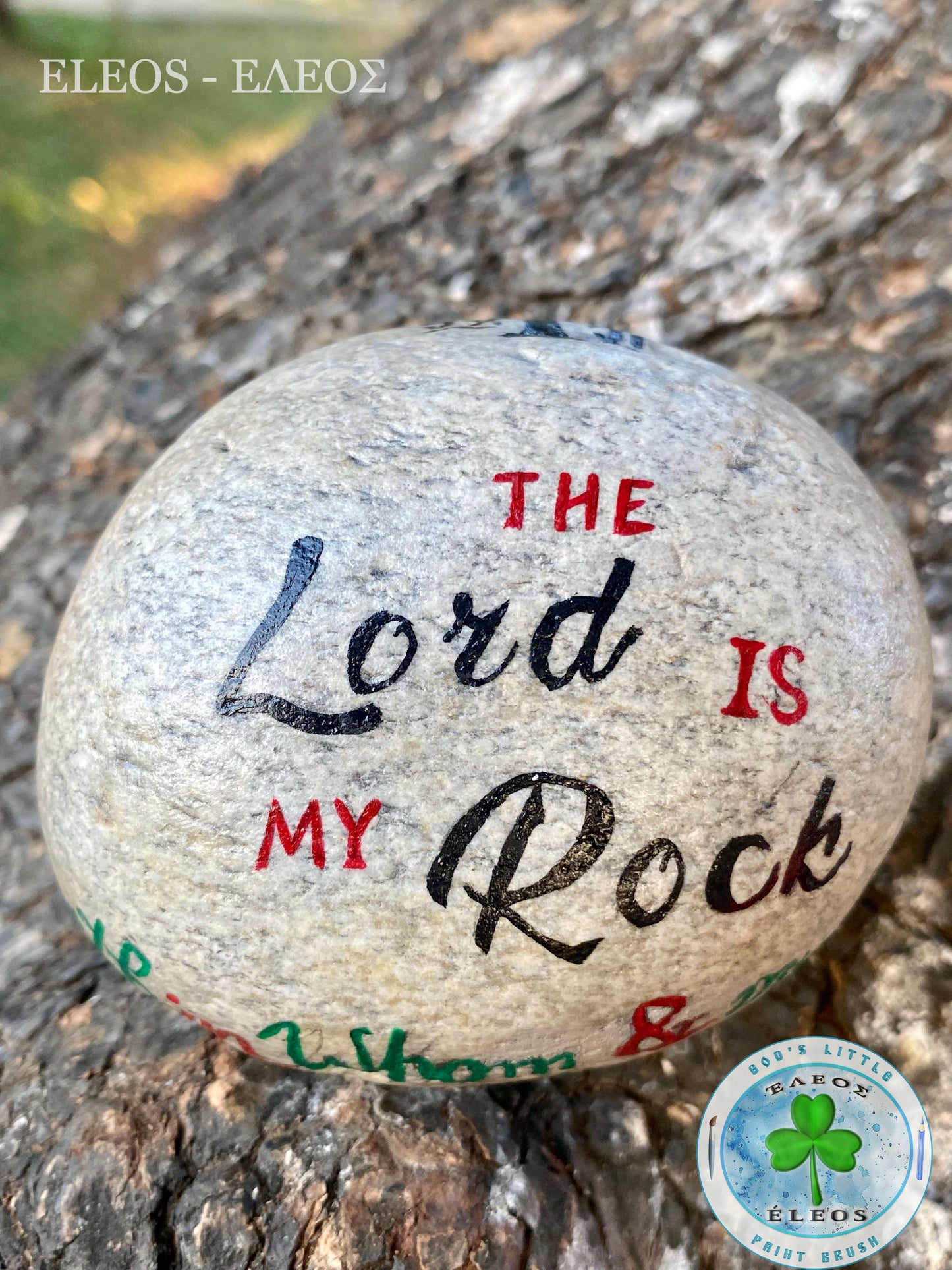 Rock Painting " The Lord is My Rock"