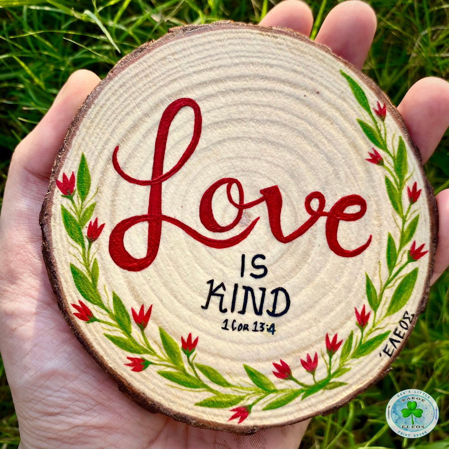 Hand-Painted Love Quotes | 1 Cor 13:4/8