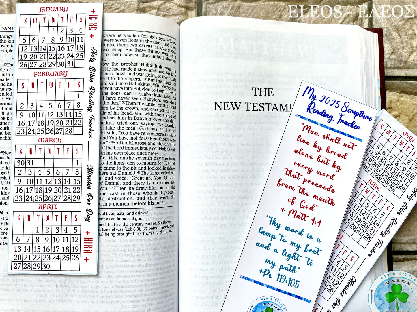 Bible Reading Tracker Bookmark